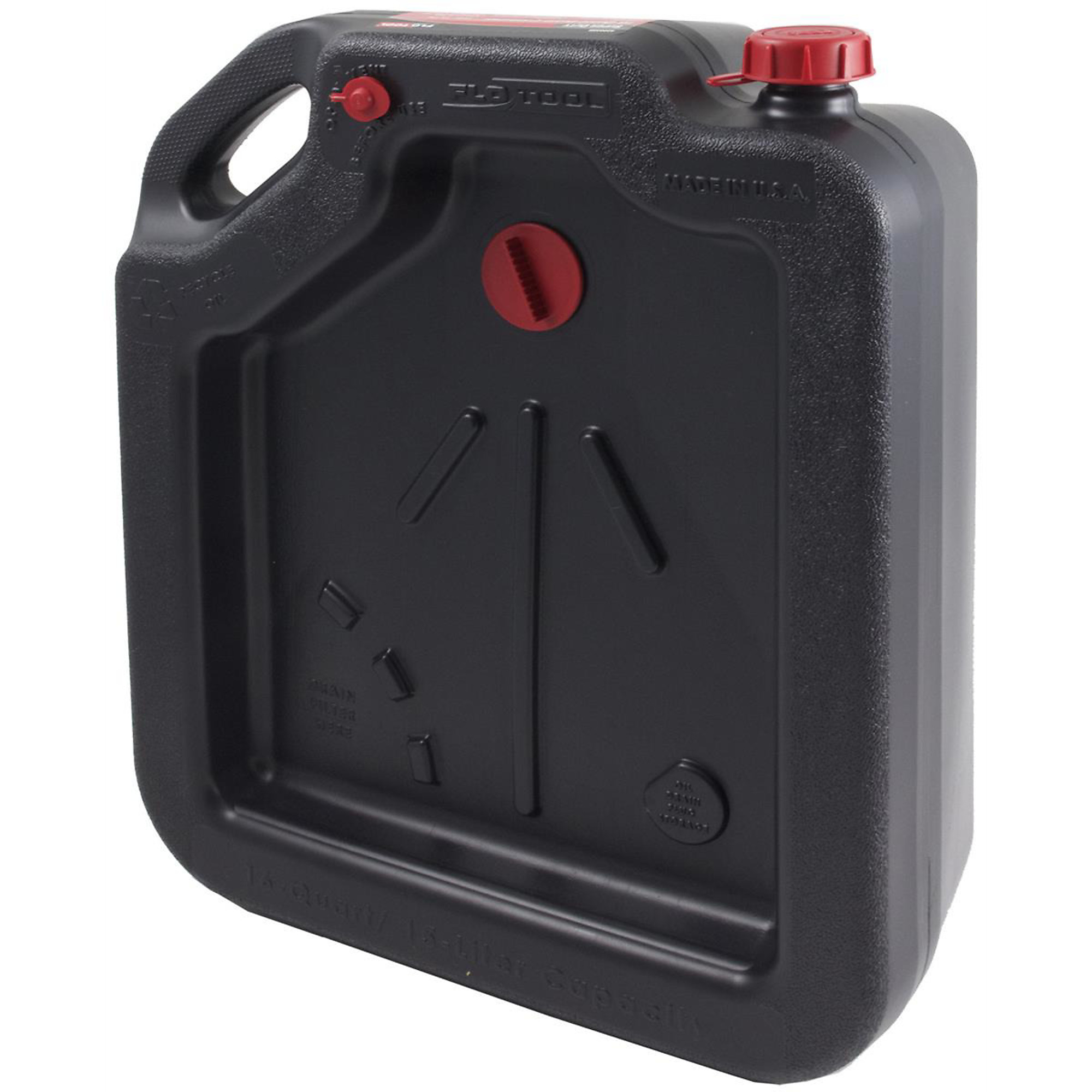 Hopkins Manufacturing Drain Container — 16 Qt., Integrated Handle, Heavy-Duty Cap, Model# RHG42003MI